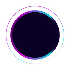 abstract round glossy button with gradient