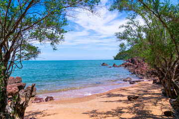 The Pink Coast or Lan Him Chomphu at Chanthaburi in Thailand