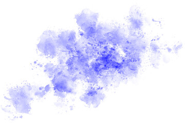 Abstract Blue Brush Watercolor Back Drop Shape element