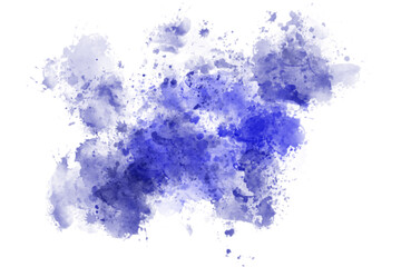 Abstract Blue Brush Watercolor Back Drop Shape element