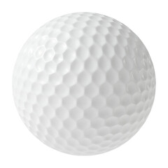 Golf ball isolated transparent background 3d rendering
