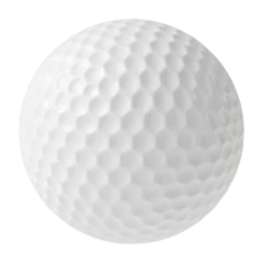 Poster Golf ball isolated transparent background 3d rendering  © Zahaoha