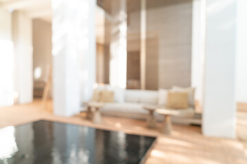 abstract blur lobby hotel