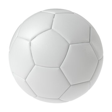 Soccer ball isolated transparent background 3d rendering
