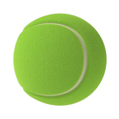 Tennisl ball isolated transparent background 3d rendering
