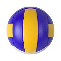 Fototapeta premium Volleyball ball isolated transparent background 3d rendering 