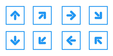 pointer icon set, arrow direction icon set

