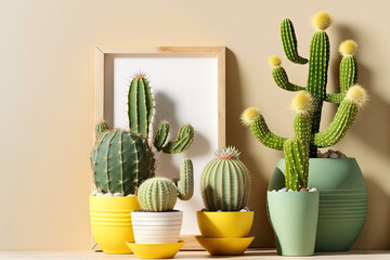 for decorating, cactus. Generative AI
