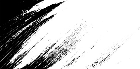 Vector brush sroke texture. Distressed uneven grunge background. Abstract distressed vector illustration. Overlay over any design to create interesting effect and depth. Black isolated on white. EPS10
