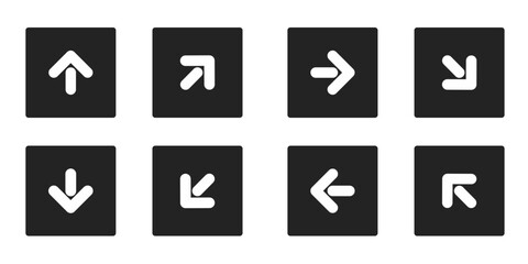 pointer icon set, arrow direction icon set
