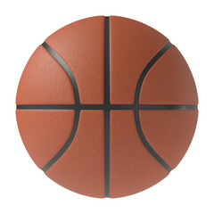 Fototapeta premium Basketball ball isolated transparent background 3d rendering 
