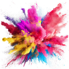 Splashing Colorful Powder Created with Generative AI Technology