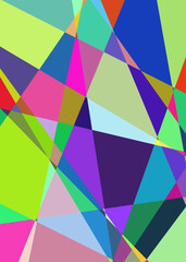 Geometric abstraction generative art background art illustration