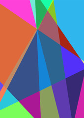 Obraz premium Geometric abstraction generative art background art illustration