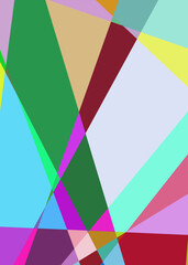 Obraz premium Geometric abstraction generative art background art illustration