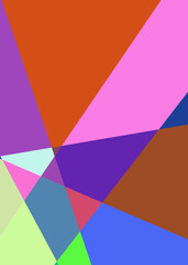 Fototapeta premium Geometric abstraction generative art background art illustration