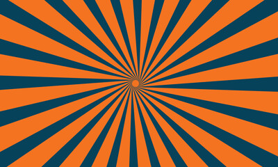 blue and orange sunburst pattern background