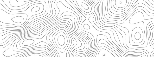Topographic map background geographic line map with elevation assignments. Modern design with White background with topographic wavy pattern design.paper texture Imitation of a geographical map shades