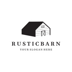 Home or barn logo template design or organic farm barn and vintage animal farm house.Vintage country logo.