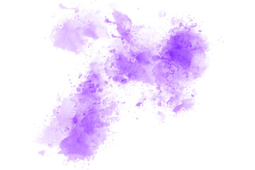 Abstract Purple Brush Watercolor Back Drop Shape element