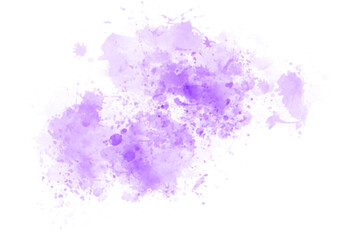 Abstract Purple Brush Watercolor Back Drop Shape element