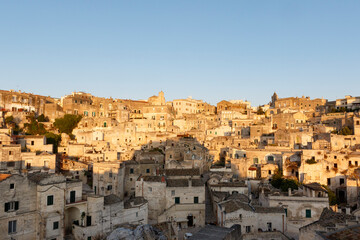 Fototapeta premium View at the old center of Matera, Basilicata, Italy - Europe