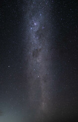 Starry Night Sky over water with Milky Way Galaxy