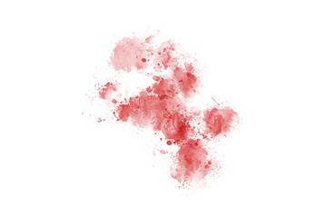 Abstract Red Brush Watercolor Back Drop Shape element
