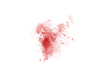 Abstract Red Brush Watercolor Back Drop Shape element