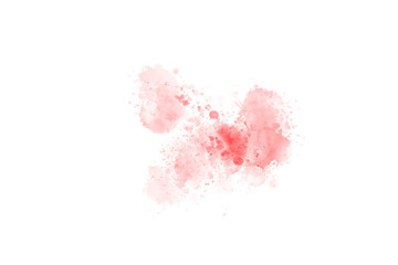 Obraz premium Abstract Red Brush Watercolor Back Drop Shape element