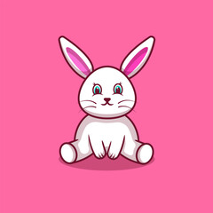 bunny rabbit smile cartoon illustration