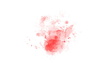Abstract Red Brush Watercolor Back Drop Shape element