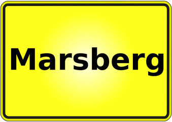 Stadteingangsschild Deutschland Stadt Marsberg
