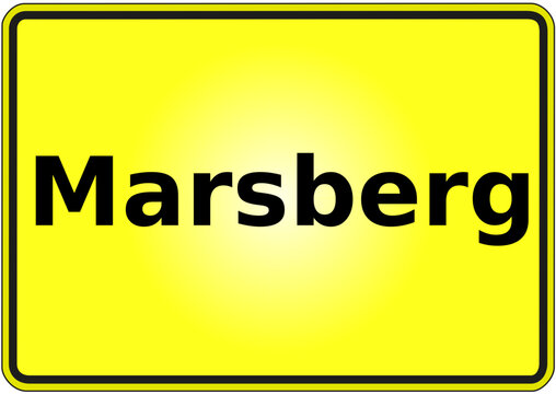 Stadteingangsschild Deutschland Stadt Marsberg