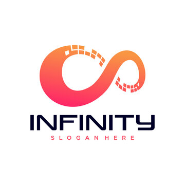 Infinite limitless symbol icon or logo design template