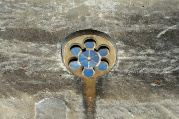 Interesting detail at the monastery. Medieval architecture.