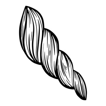 recommend clip art: Marine spiral seashell for design of invitation, fabric, textile, etc.