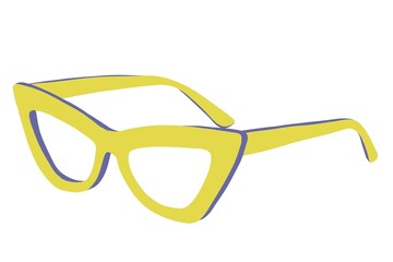 Lemon yellow glasses