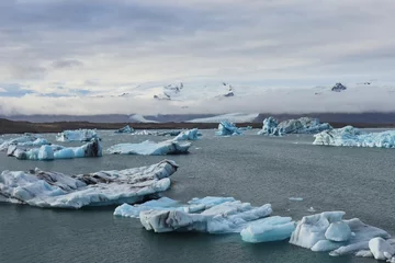 Tuinposter Melting of Icelandic glaciers © Fernando