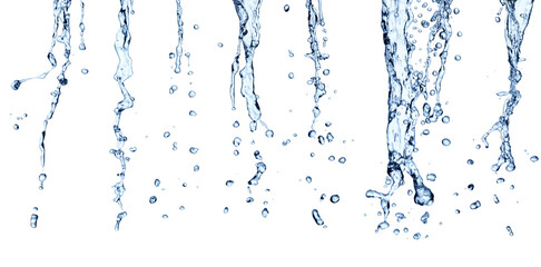 water splash drop blue liquid bubble