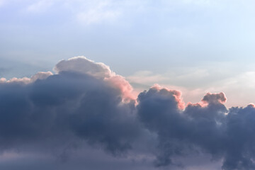 beautiful pink sunset clouds. Background