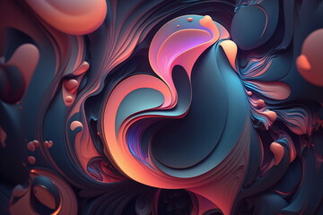 Obraz premium Abstract colorful background. AI generated.