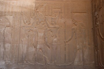 Ancient egyptian temple of Kom Ombo in Aswan 