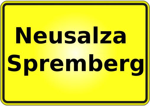 Stadteingangsschild Deutschland Stadt Neusalza - Spremberg