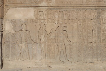 Ancient egyptian temple of Kom Ombo in Aswan 