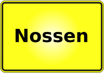 Stadteingangsschild Deutschland Stadt Nossen