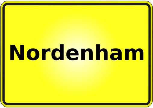 Stadteingangsschild Deutschland Stadt Nordenham