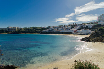 Fototapeta na wymiar Arenal d'en Castell, playa de Menorca 