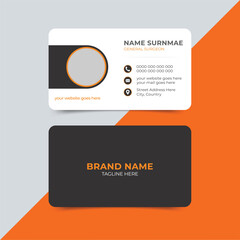 Modern medical doctor business card design for clinic hospital