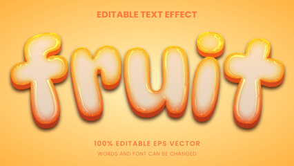 transparent jelly bubble graphic style editable text effect